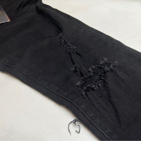 Well Known Dean Street Jeans in Jet Black Size 34 MSRP $200 - Picture 7 of 8